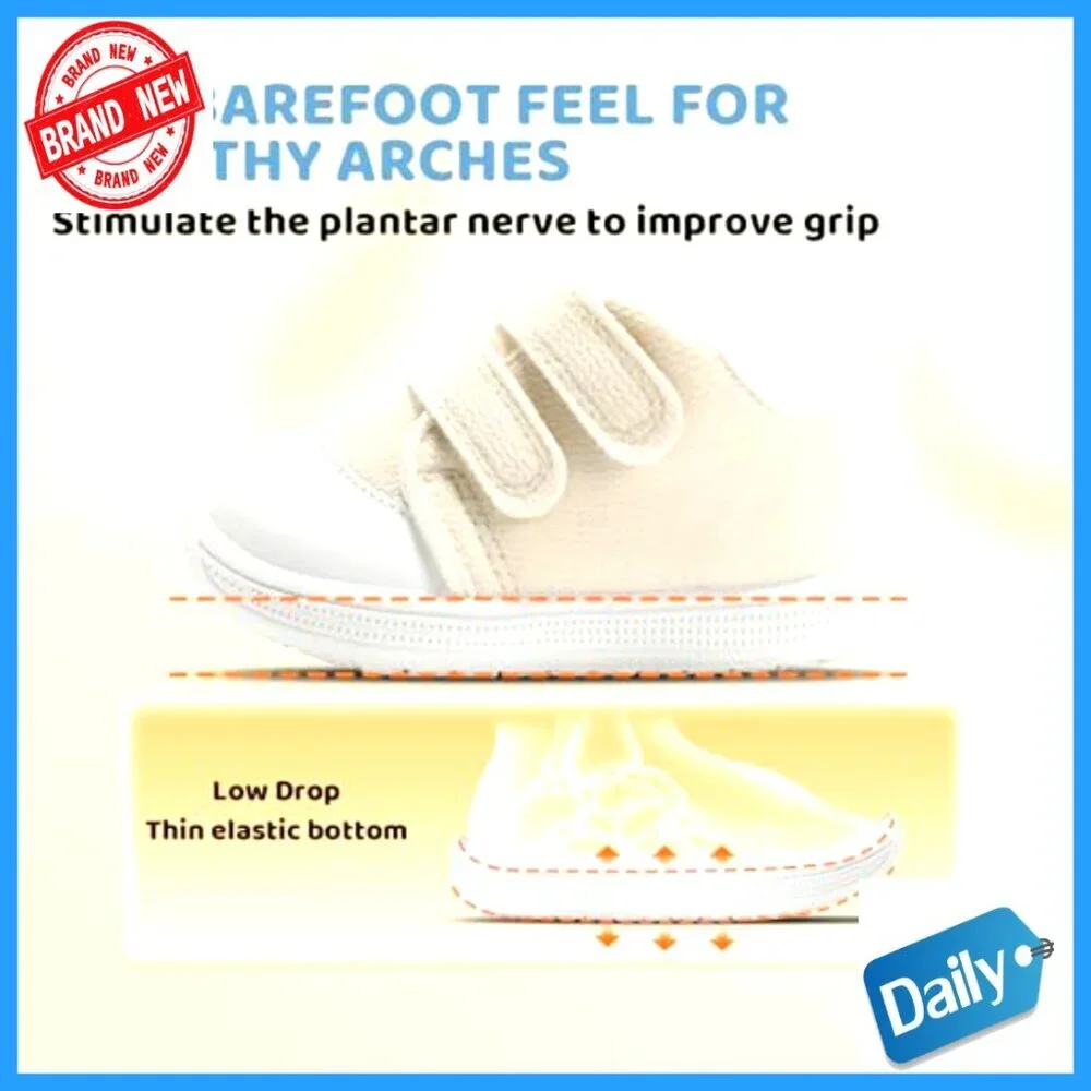 Toddler First Walking Shoes Wide Toe Box Non-Slip Sole Soft Mesh 6-24 Months